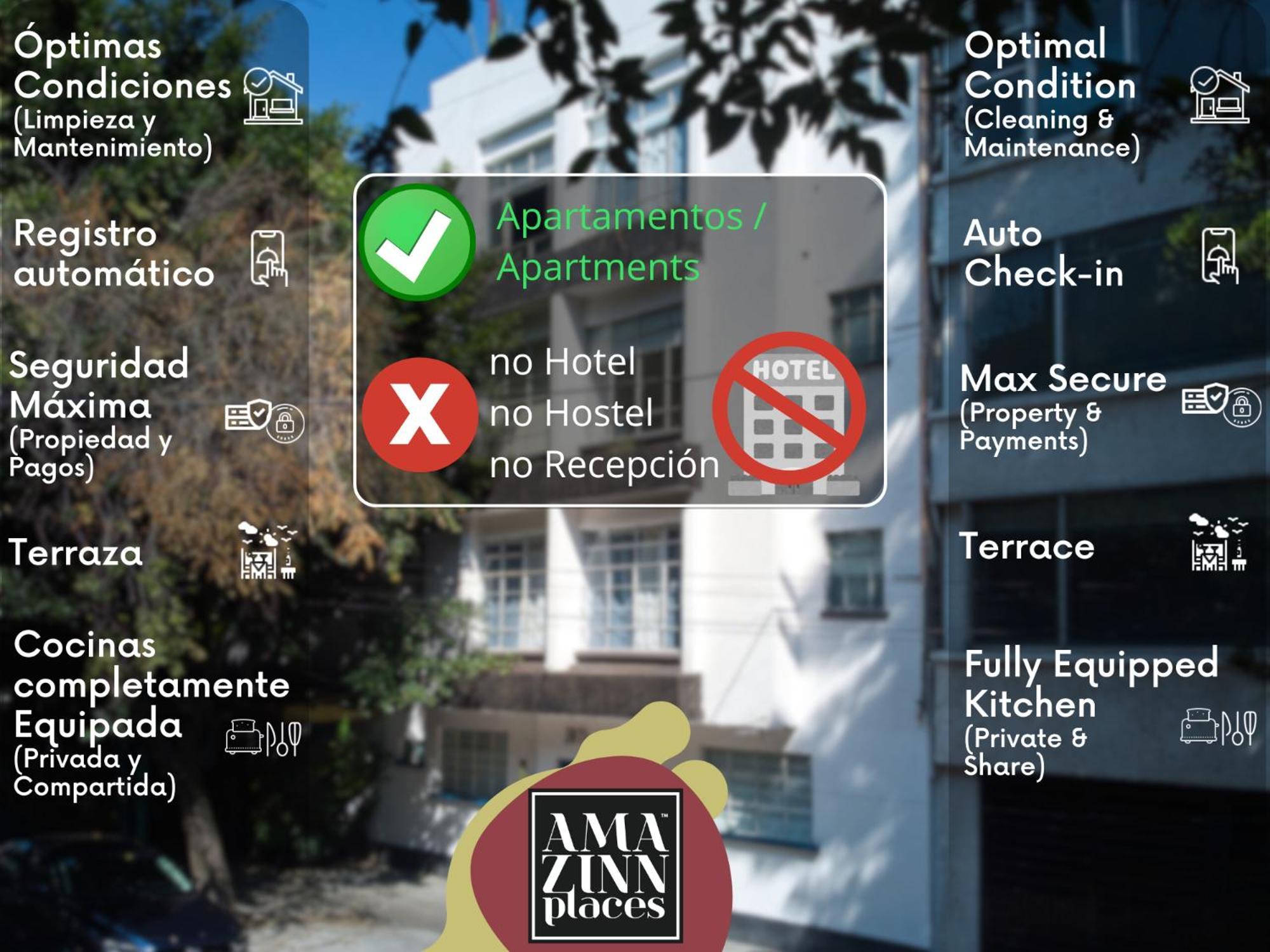 Amazinn Places La Condesa Roma Ciudad de México Exterior foto